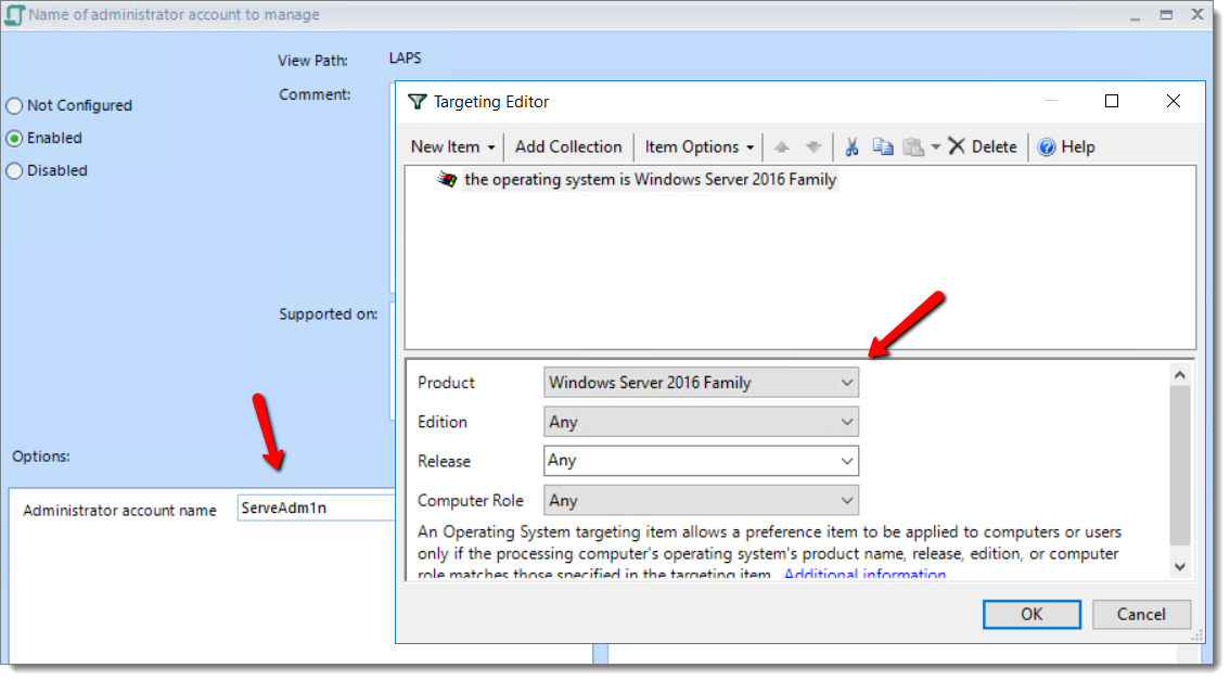 LAPS Targeting Editor