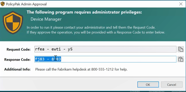 Least Privilege Management Admin Approval
