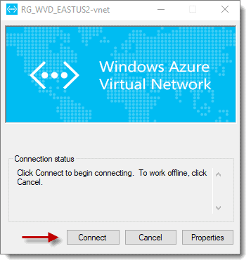 connect to azure virtual network