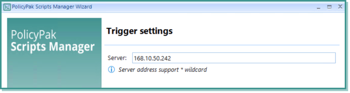 Desktop automation trigger settings